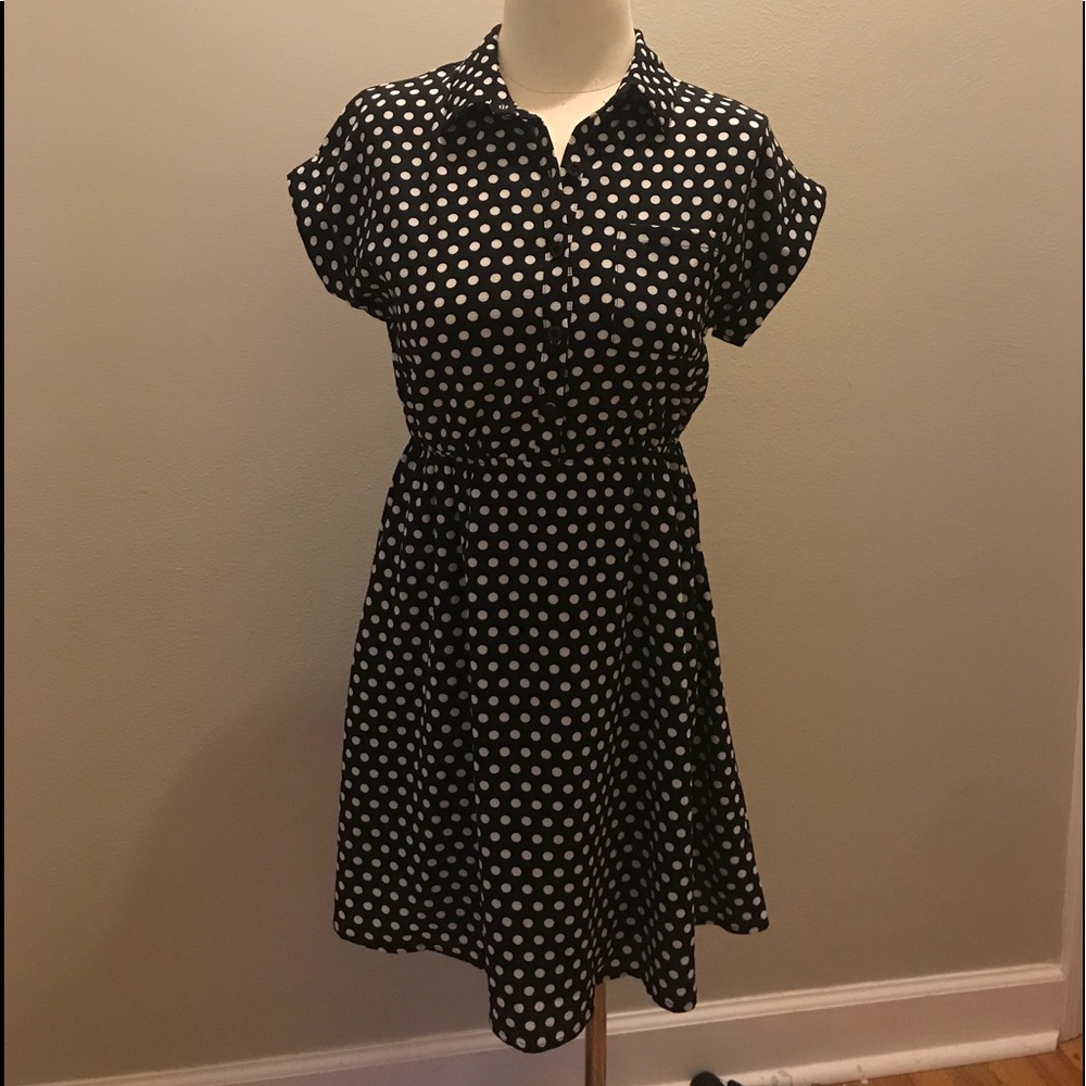 Monteau Polka Dot Dress